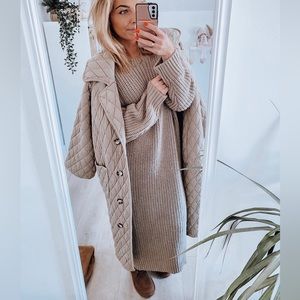 🍁🍁 ZARA 🍁🍁 BLOGGERS FAV knit dress, size S COZY SOFT oversize